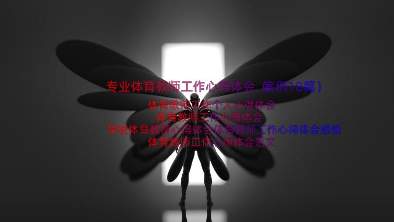 专业体育教师工作心得体会（案例18篇）