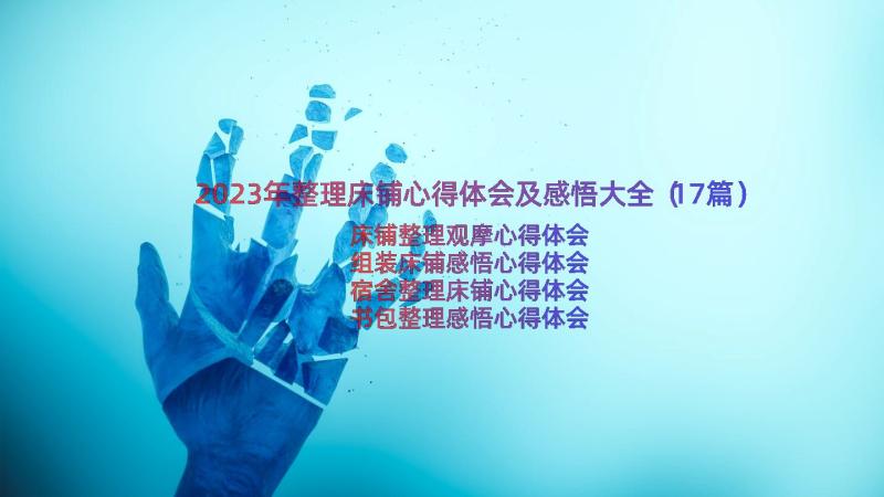 2023年整理床铺心得体会及感悟大全（17篇）