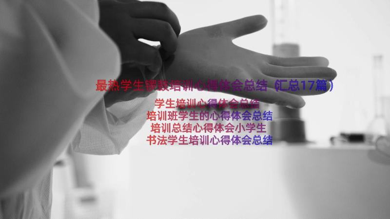 最热学生锣鼓培训心得体会总结（汇总17篇）