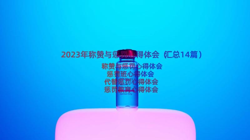 2023年称赞与惩罚心得体会（汇总14篇）