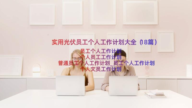 实用光伏员工个人工作计划大全（18篇）