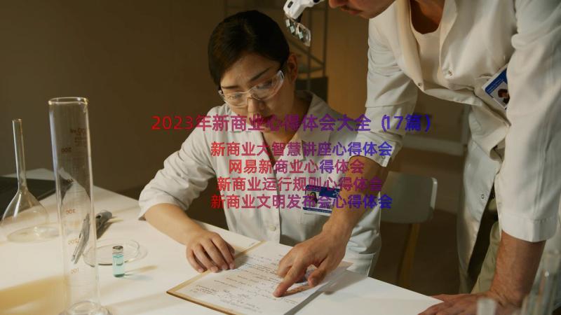 2023年新商业心得体会大全（17篇）