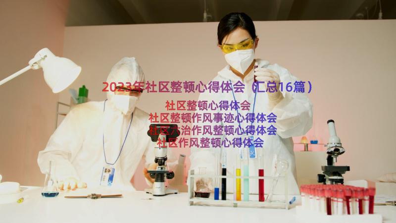 2023年社区整顿心得体会（汇总16篇）