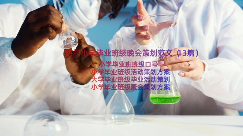 热门小学毕业班级晚会策划范文（13篇）