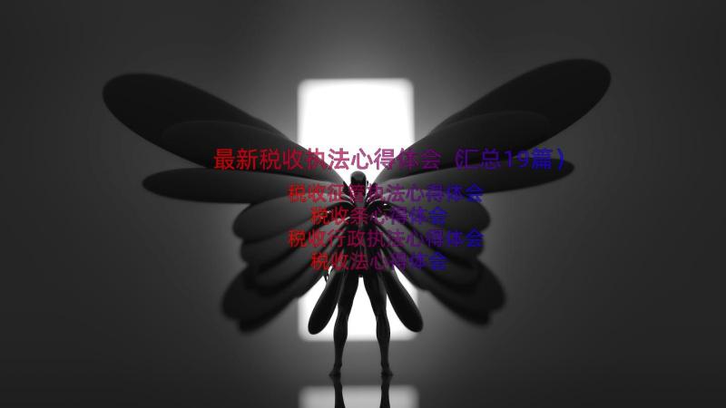 最新税收执法心得体会（汇总19篇）