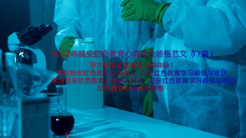 2023年延安红色教育心得体会感悟范文（17篇）