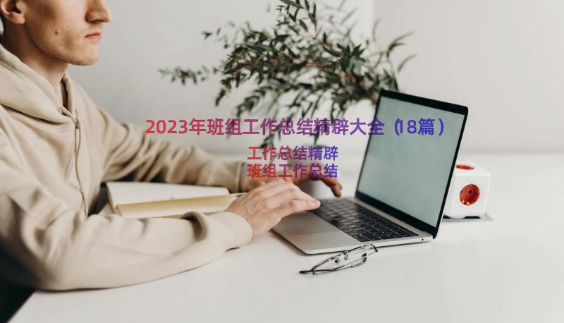 2023年班组工作总结精辟大全（18篇）