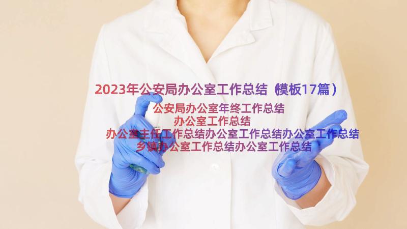 2023年公安局办公室工作总结（模板17篇）