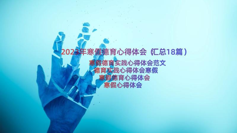 2023年寒假德育心得体会（汇总18篇）