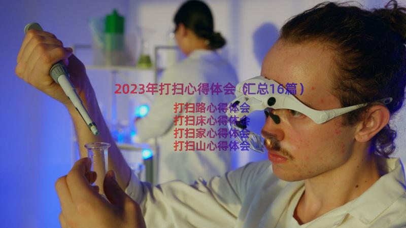 2023年打扫心得体会（汇总16篇）