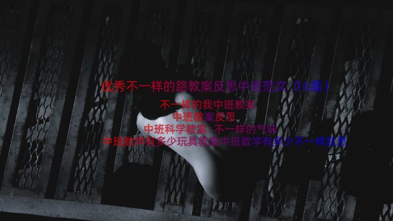 优秀不一样的路教案反思中班范文（16篇）