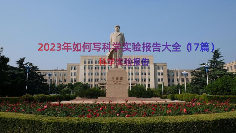 2023年如何写科学实验报告大全（17篇）