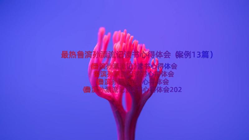 最热鲁滨孙漂流记读书心得体会（案例13篇）