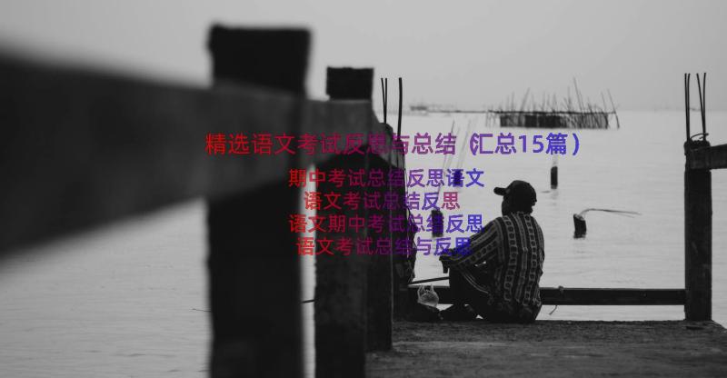 精选语文考试反思与总结（汇总15篇）