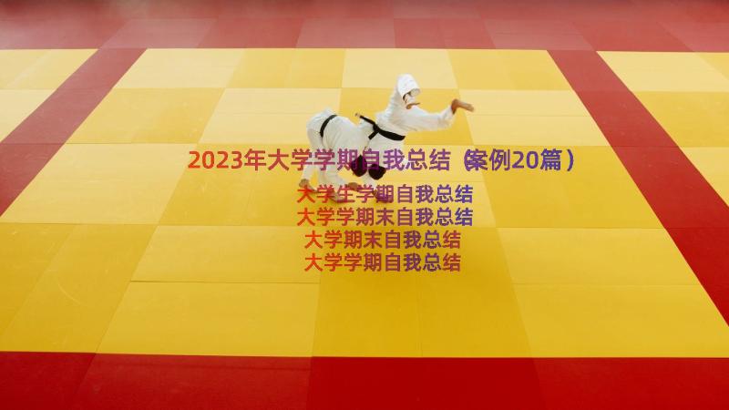 2023年大学学期自我总结（案例20篇）