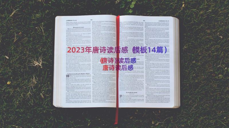 2023年唐诗读后感（模板14篇）