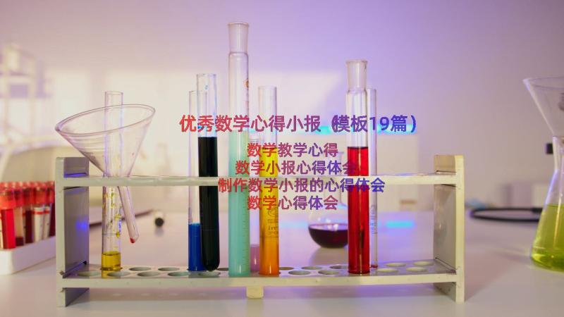 优秀数学心得小报（模板19篇）