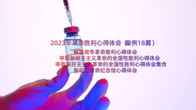 2023年革命胜利心得体会（案例18篇）