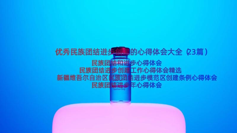 优秀民族团结进步创建的心得体会大全（23篇）