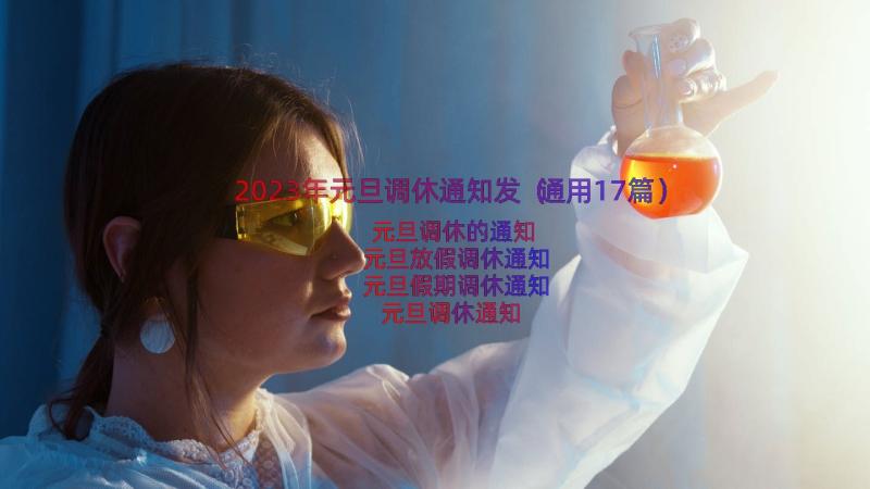 2023年元旦调休通知发（通用17篇）