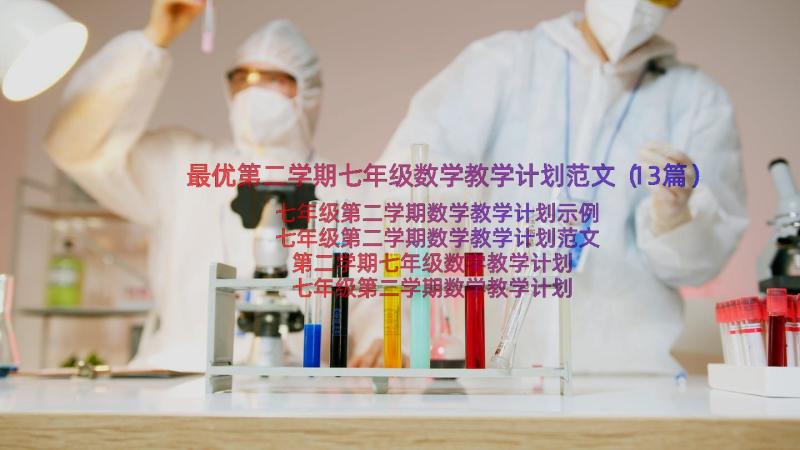 最优第二学期七年级数学教学计划范文（13篇）