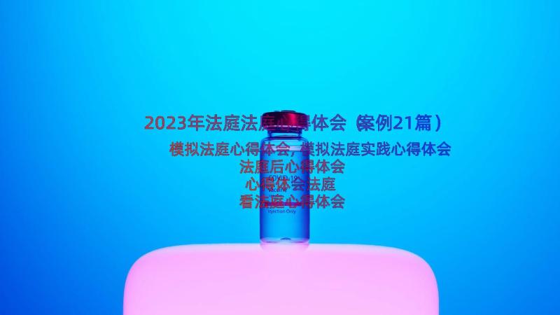 2023年法庭法庭心得体会（案例21篇）