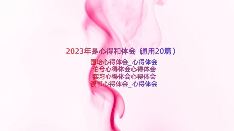 2023年是心得和体会（通用20篇）