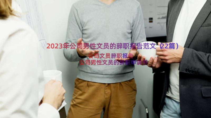 2023年公司男性文员的辞职报告范文（22篇）