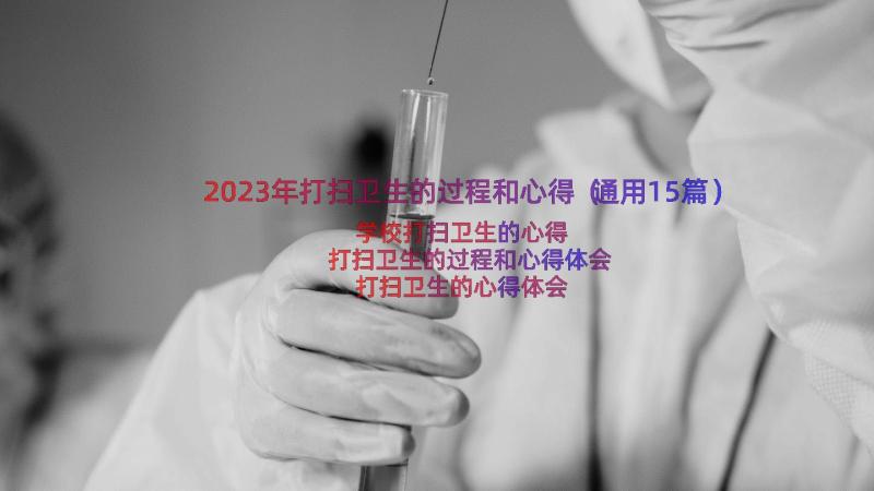 2023年打扫卫生的过程和心得（通用15篇）