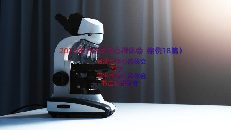 2023年书法写字心得体会（案例18篇）