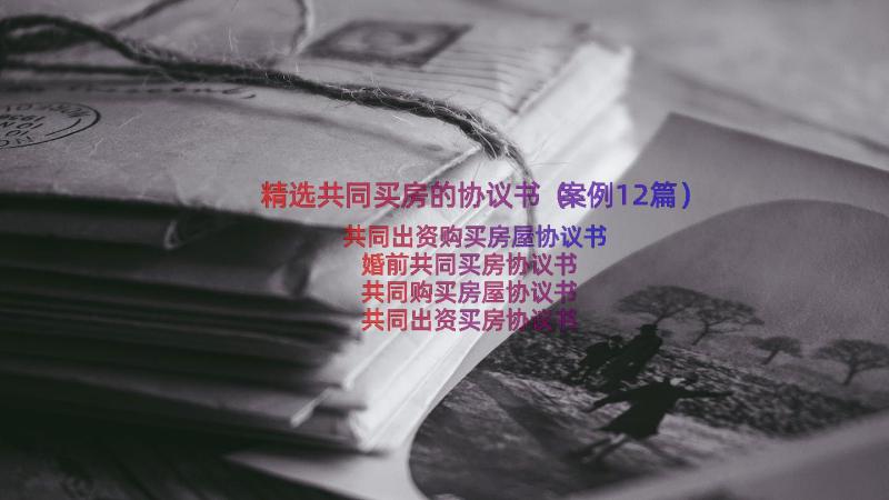 精选共同买房的协议书（案例12篇）