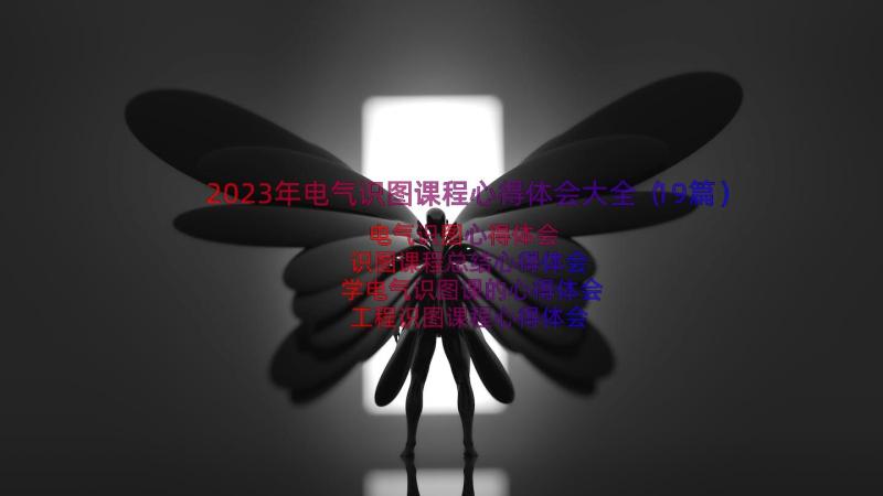 2023年电气识图课程心得体会大全（19篇）