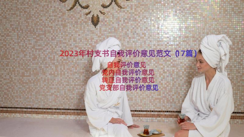 2023年村支书自我评价意见范文（17篇）