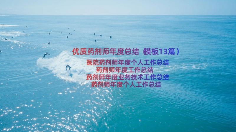 优质药剂师年度总结（模板13篇）