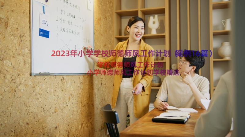 2023年小学学校师德师风工作计划（案例16篇）