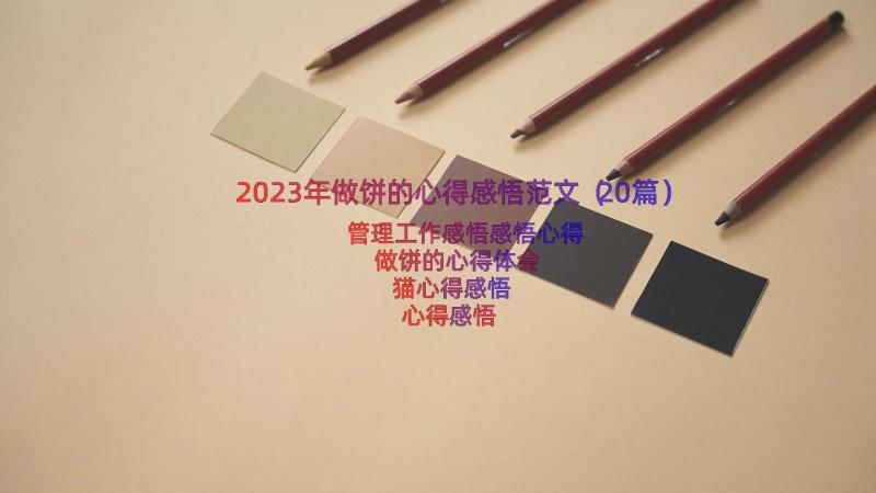 2023年做饼的心得感悟范文（20篇）