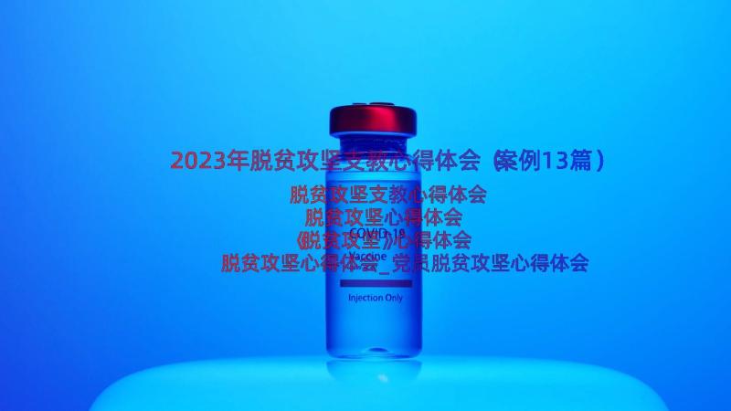 2023年脱贫攻坚支教心得体会（案例13篇）