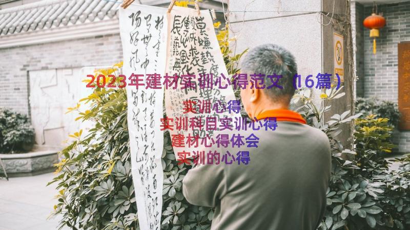 2023年建材实训心得范文（16篇）