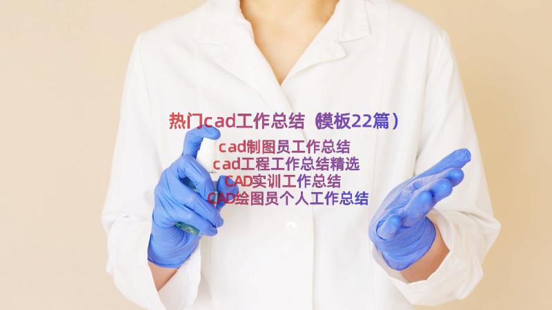 热门cad工作总结（模板22篇）