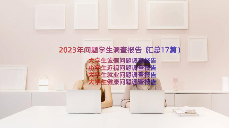 2023年问题学生调查报告（汇总17篇）