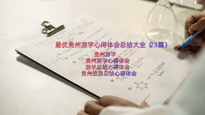 最优贵州游学心得体会总结大全（23篇）