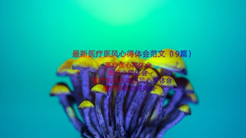 最新医疗医风心得体会范文（19篇）