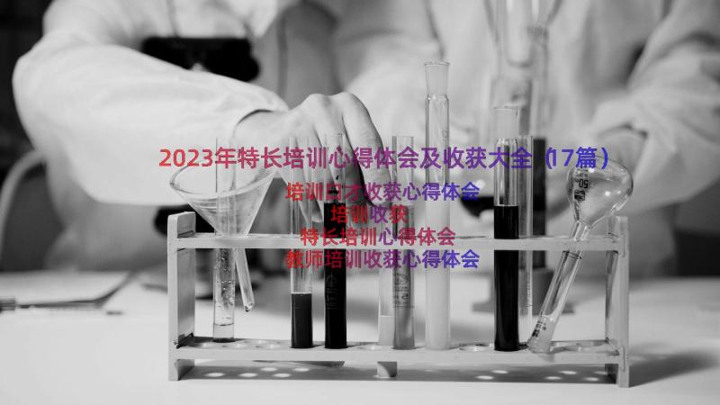 2023年特长培训心得体会及收获大全（17篇）