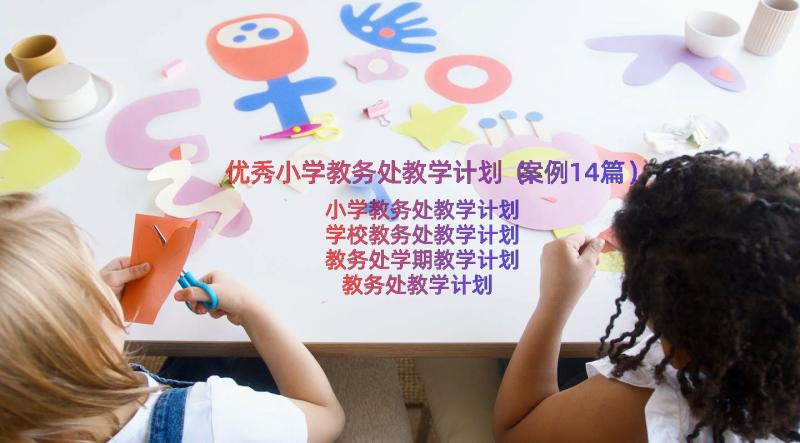 优秀小学教务处教学计划（案例14篇）