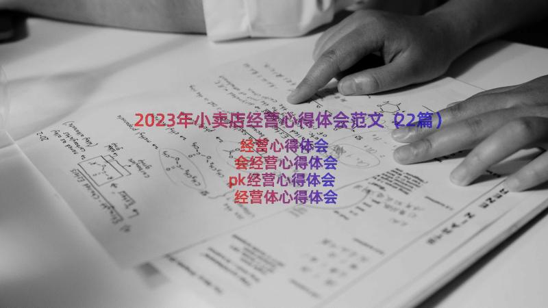 2023年小卖店经营心得体会范文（22篇）