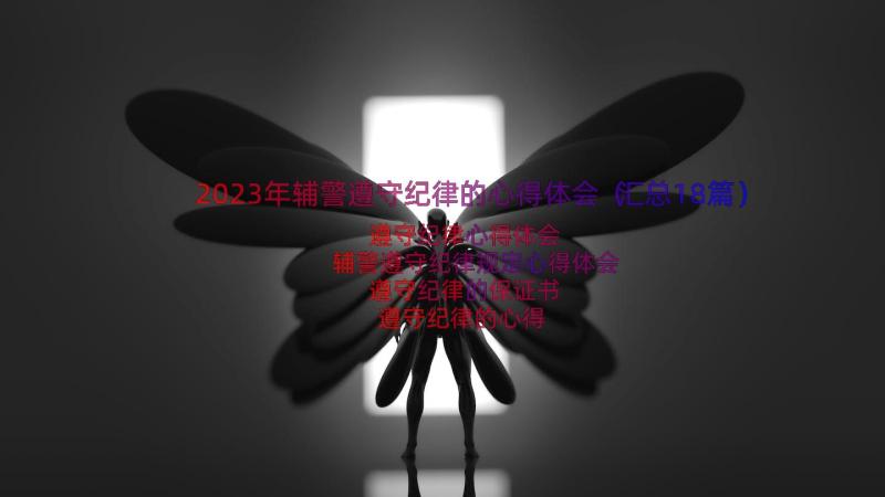 2023年辅警遵守纪律的心得体会（汇总18篇）