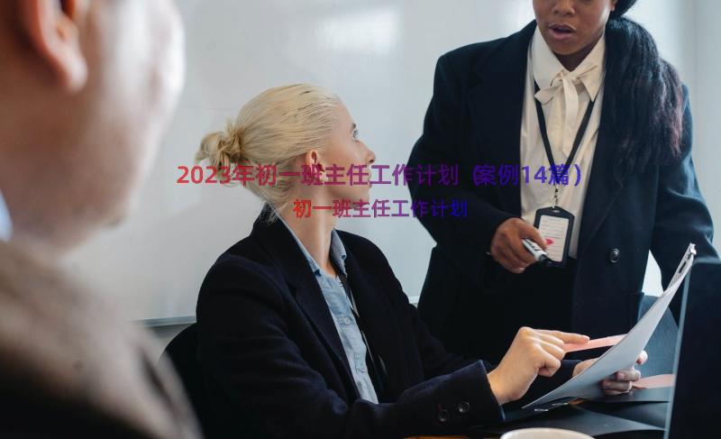 2023年初一班主任工作计划（案例14篇）