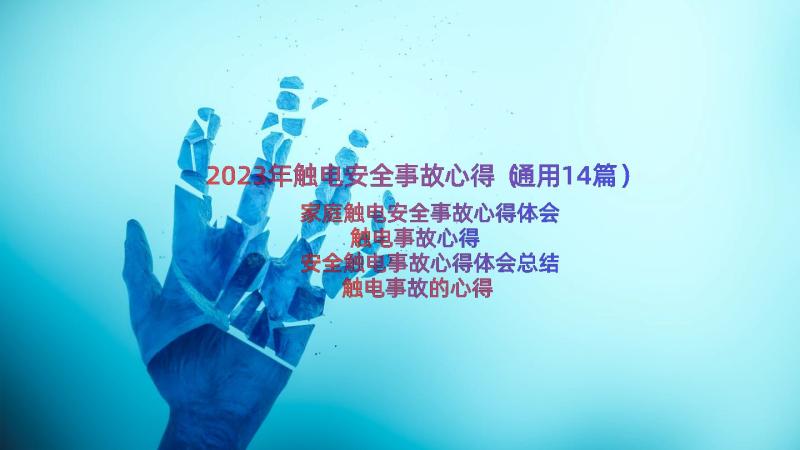 2023年触电安全事故心得（通用14篇）