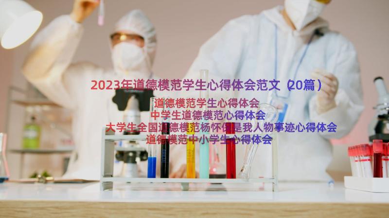 2023年道德模范学生心得体会范文（20篇）