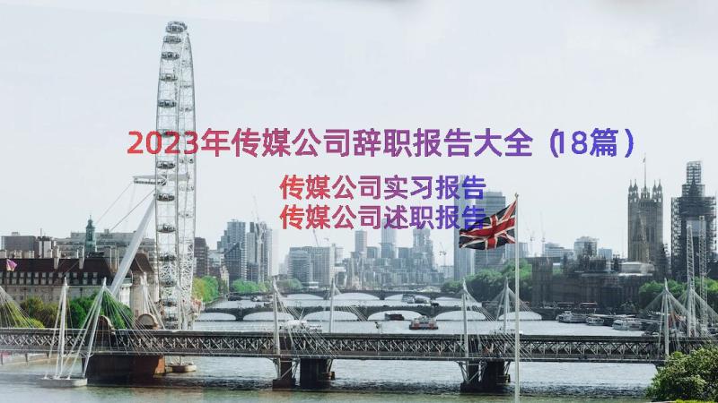 2023年传媒公司辞职报告大全（18篇）